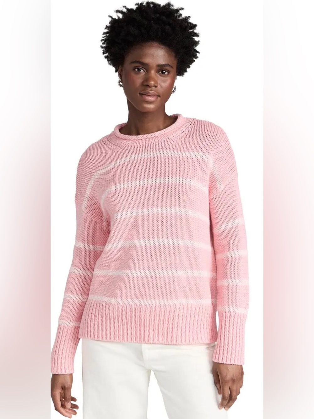 La Ligne pink striped Marina sweater